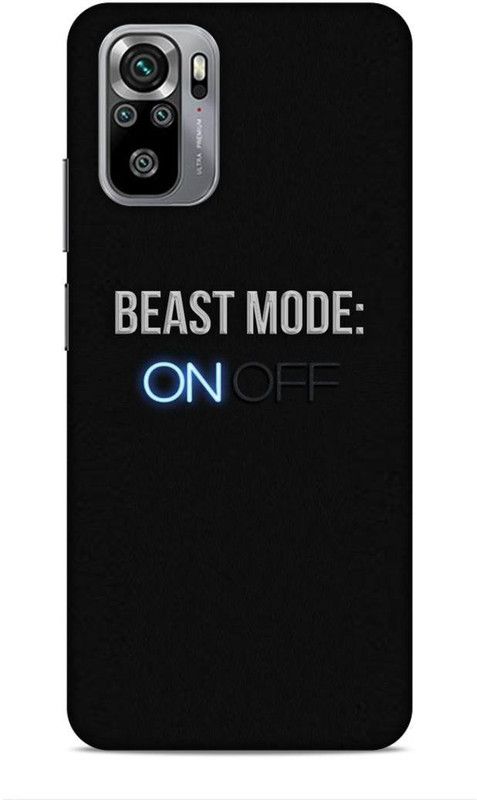 Coverland Back Cover for Mi Redmi Note 10, Mi Redmi Note 10S  (Black)