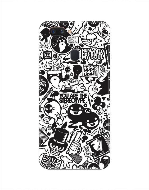 Smutty Back Cover for OPPO F9 Pro, CPH1823, CPH1881, CPH1825 - Doodle Print  (Multicolor, Hard Case, Pack of: 1)