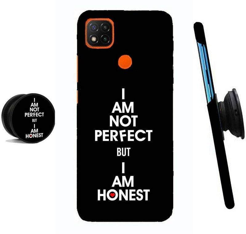 ZAPPY Back Cover for Redmi 9, Poco C31, Redmi 9C  (Black, White)