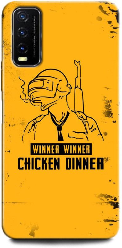 INDICRAFT Back Cover for Vivo Y12G, V2068 PUBG, GAME, PUBG LOGO  (Multicolor, Dual Protection, Pack of: 1)