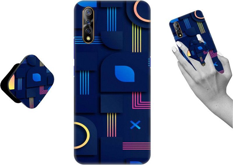 COBIERTAS Back Cover for Vivo S1, Vivo Z1x  (Multicolor, Cases with Holder, Pack of: 1)