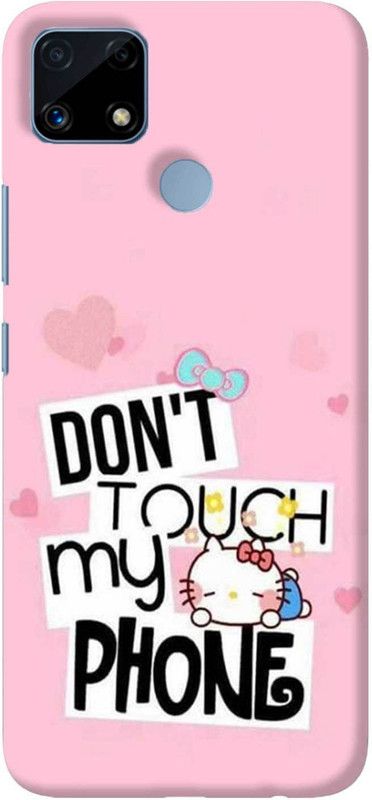 NDCOM Back Cover for Realme C25s Dont Touch My Phone Attitude Quote Printed  (Multicolor, Hard Case, Pack of: 1)