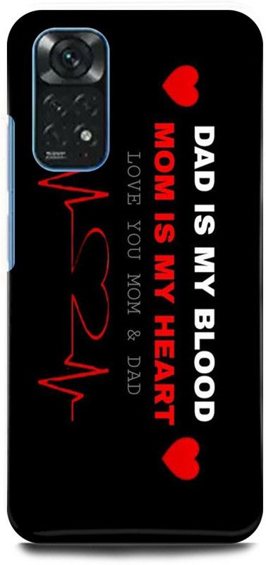 play fast Back Cover for POCO M4 Pro MOM, DAD, MOTHER, FATHER, LOVE  (Black, Hard Case, Pack of: 1)
