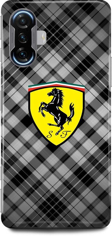 play fast Back Cover for POCO F3 GT  (Grey, Yellow, Hard Case, Pack of: 1)