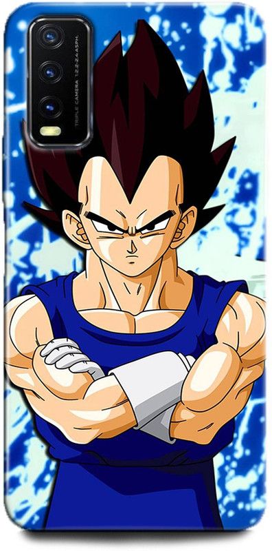 INDICRAFT Back Cover for Vivo Y12G, V2068 VEGETA, DRAGONBALL, ANIME  (Multicolor, Dual Protection, Pack of: 1)