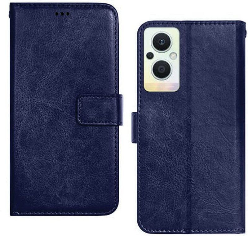 CAAZO Flip Cover for Oppo F21 Pro 5G  (Blue, Dual Protection, Pack of: 1)