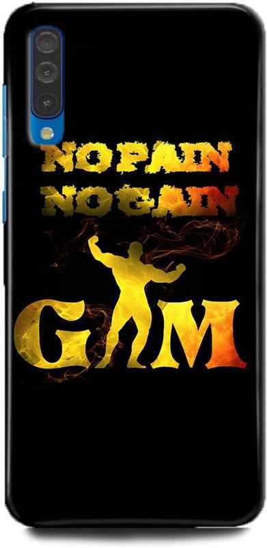 FIKORA Back Cover for Vivo Z1x/1917 NO PAIN NO GAIN PRINTED  (Multicolor, Hard Case, Pack of: 1)