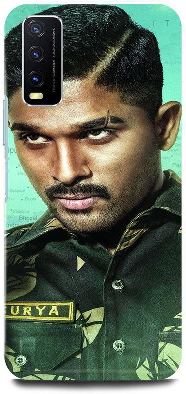 play fast Back Cover for Vivo Y20i, V2027 ALLU, ARJUN, SOUTH, ACTOR, HERO  (Green, Hard Case, Pack of: 1)