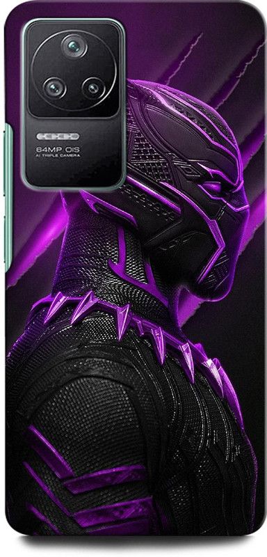 GRAFIQE Back Cover for POCO F4 5G  (Black, Purple, Pack of: 1)