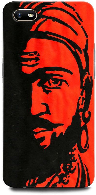 ORBIQE Back Cover for OPPO A1K  (Red, Black, Hard Case, Pack of: 1)