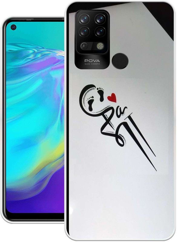 BAILAN Back Cover for Tecno Pova  (Silver, Grip Case, Silicon, Pack of: 1)