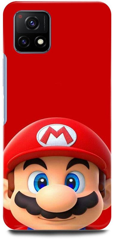 play fast Back Cover for Vivo Y72 5G, V2060 SUPER, MARIO, BROS, GAME  (Red, Hard Case)