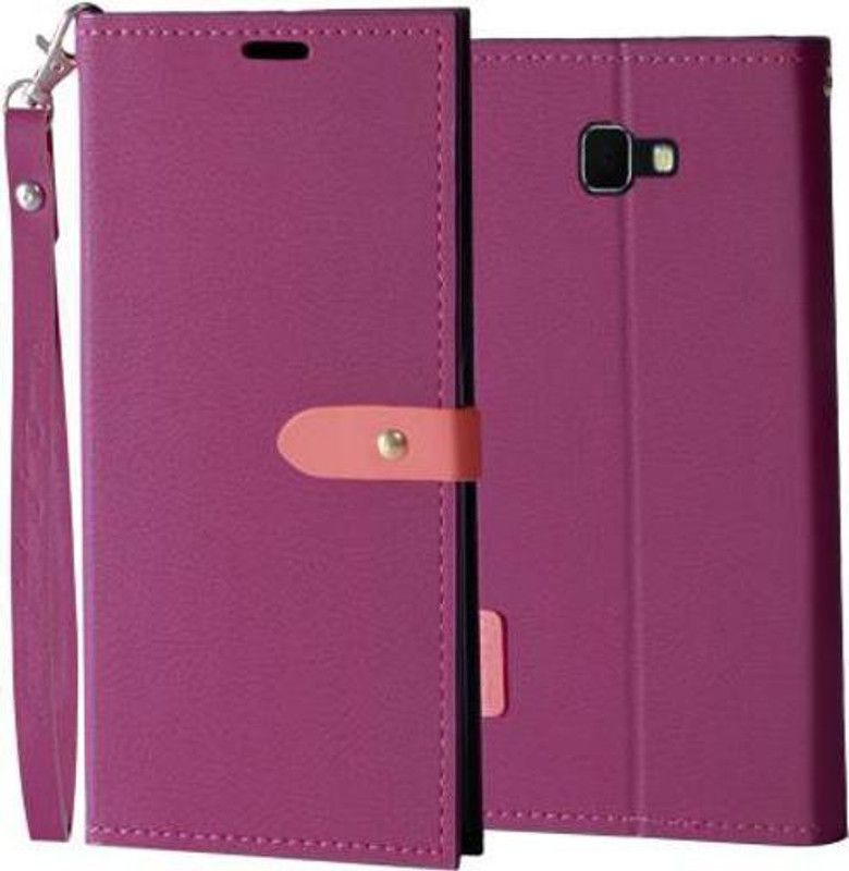 YAYAVAR Flip Cover for Samsung Galaxy J7 Prime  (Pink, Shock Proof, Pack of: 1)
