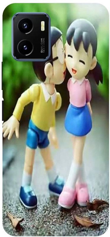 PICHKU Back Cover for VIVO Y15c- V2147-DORAEMON,DISNEY,NOBITA,SHIZUKA,CARTOON,LOVE,COUPLE,GIRLS  (Yellow, Hard Case, Pack of: 1)