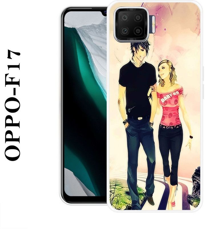 redfly Back Cover for Oppo F17  (Multicolor, Grip Case, Silicon)
