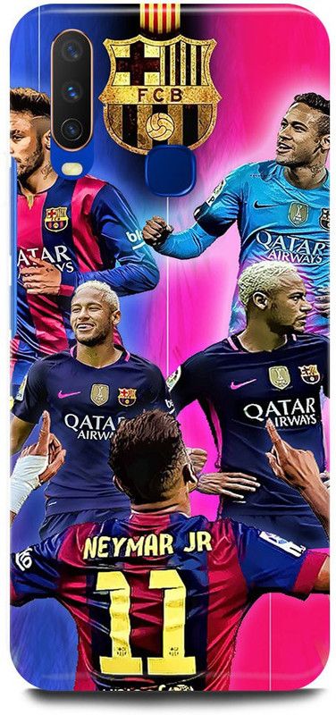FUGGA Back Cover for Vivo Y17, 1902, NEYMAR, BARCELONA. FOOTLBALL, JUNIOR, PSG, FRANCE, PLAYER  (Multicolor, Hard Case, Pack of: 1)