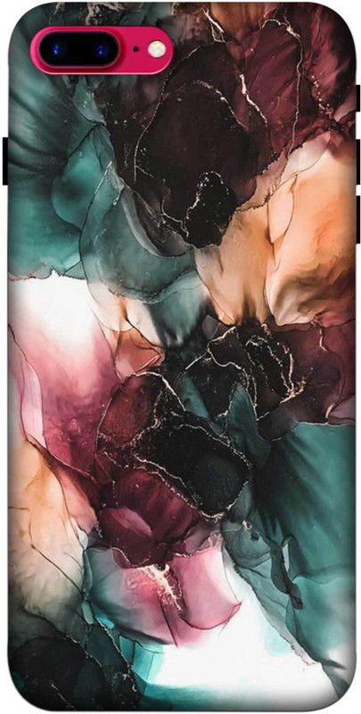 NDCOM Back Cover for iPHONE 7 PLUS Colorful And Bold Marble Pattern Printed  (Multicolor, Hard Case, Pack of: 1)