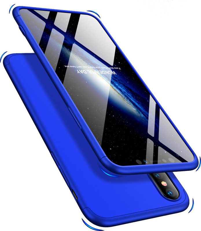 Kapa Back Cover for Apple iPhone XS Max  (Blue, Pack of: 0)