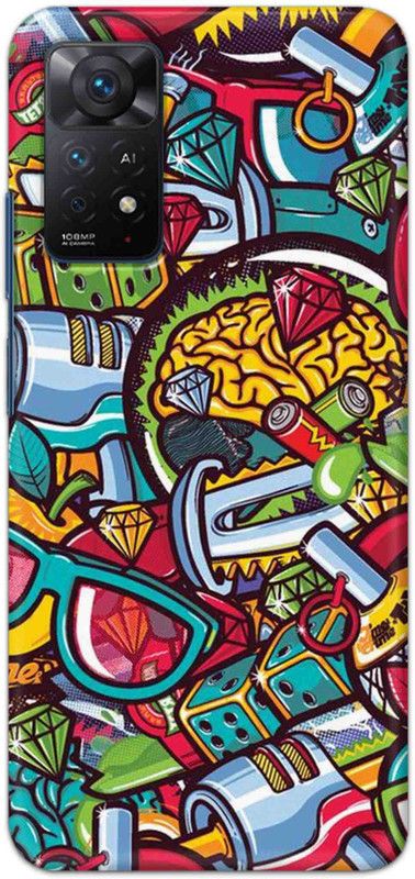 NDCOM Back Cover for Redmi Note 11 Pro Plus 5G Graffiti Printed  (Multicolor, Hard Case, Pack of: 1)