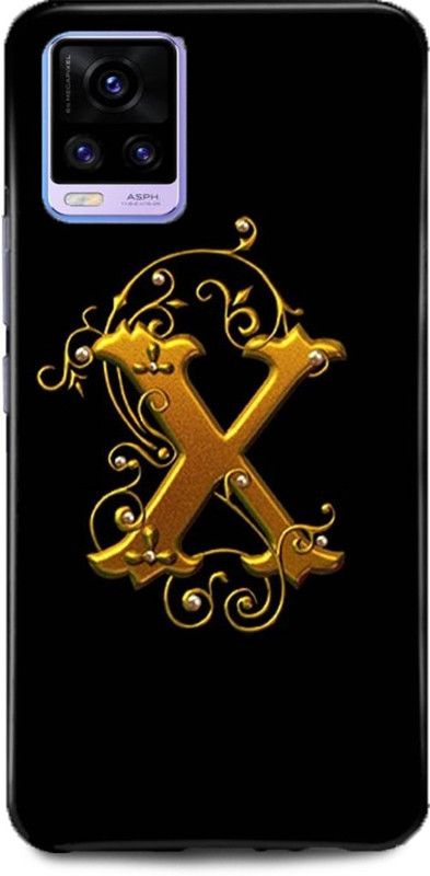 Ignite Back Cover for ViVO V21, V2050, X NAME BACK COVER NAME WITH X X NAME X LETTER X X LETTER X ALPHABET  (Multicolor, Hard Case, Pack of: 1)