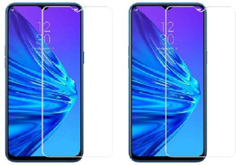 HOBBYTRONICS Tempered Glass Guard for Realme 5  (Pack of 2)