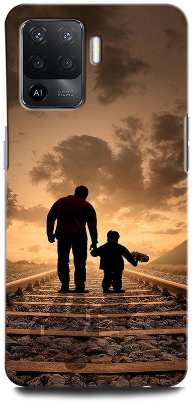 ORBIQE Back Cover for OPPO F19 Pro CPH2285 FATHER SON LOVE, FATHER LOVE, MOM LOVE, DAD LOVE  (Multicolor, Hard Case, Pack of: 1)