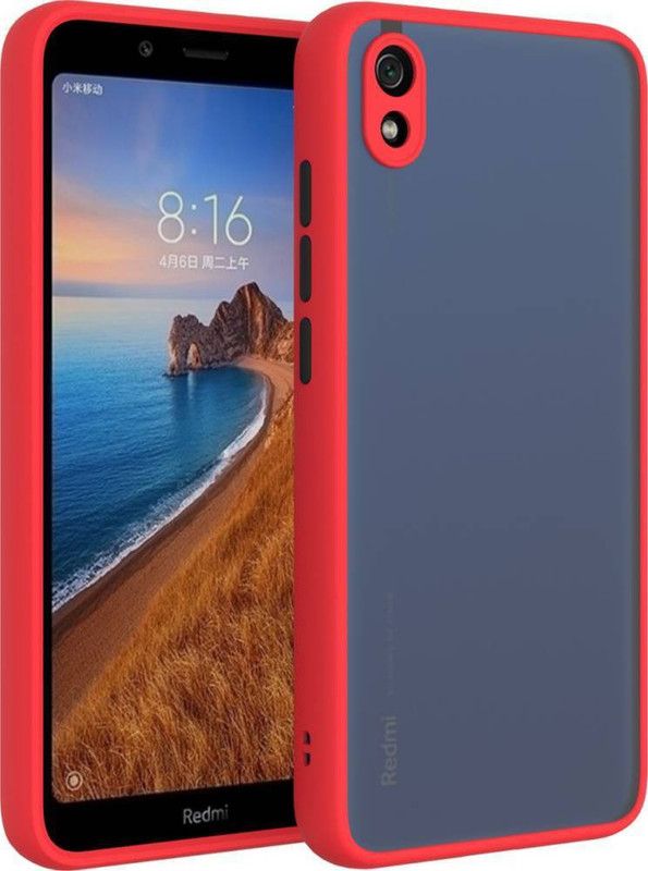 AOnes Back Cover for Redmi 7A  (Red, Cases with Holder, Pack of: 1)
