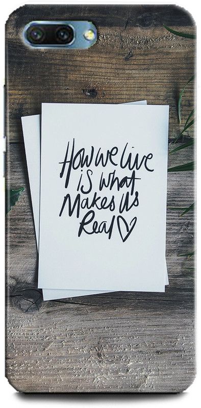 INDICRAFT Back Cover for Honor 10, quotes, Printed  (Multicolor, Shock Proof, Pack of: 1)