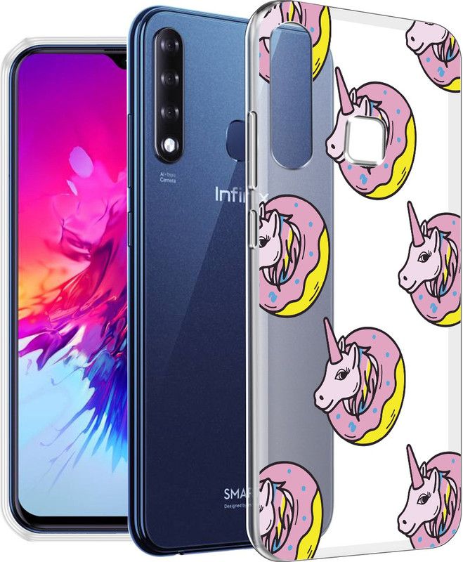 Fashionury Back Cover for Infinix Smart 3 Plus  (Multicolor, Grip Case, Silicon, Pack of: 1)