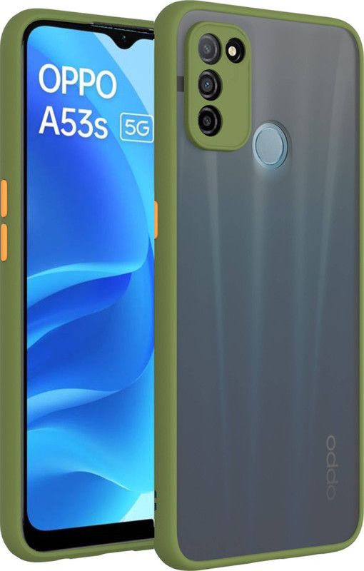 AOnes Back Cover for Oppo A53S 5G  (Green, Cases with Holder, Pack of: 1)