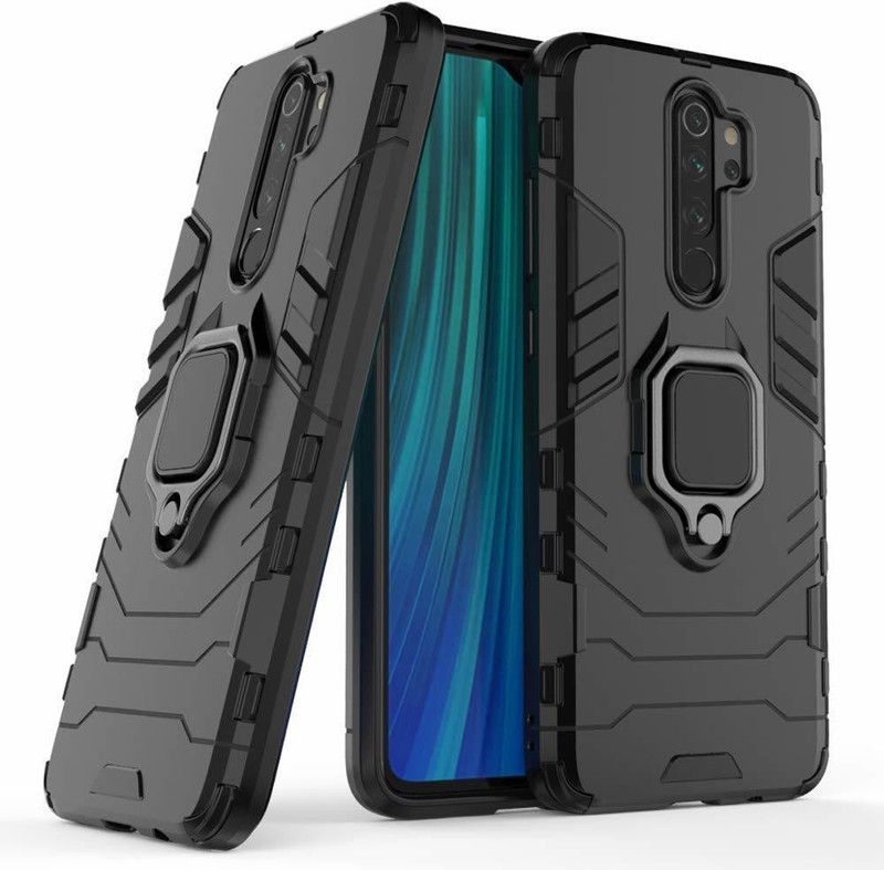 Amzio Back Cover for Redmi Note 8 Pro  (Black)