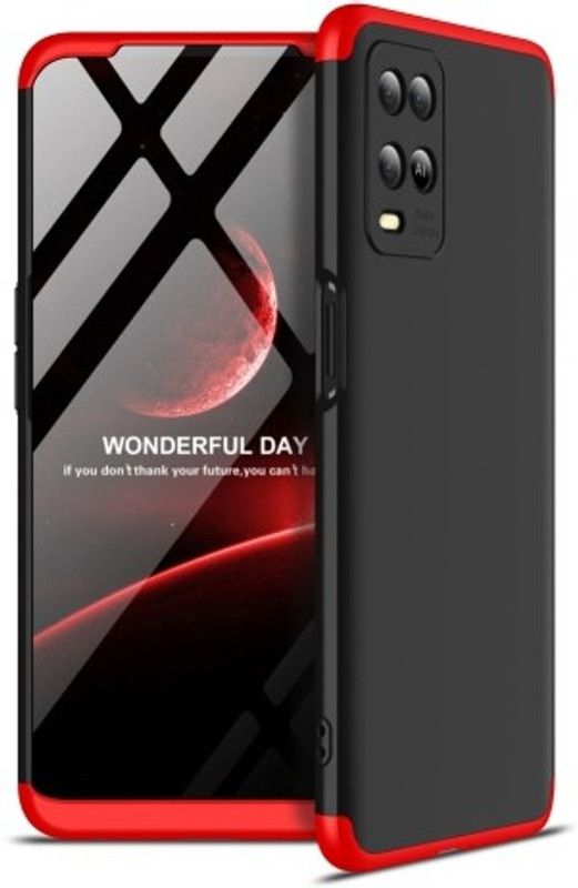 Cermarise Front & Back Case for Realme 8S 5G  (Red, Dual Protection, Pack of: 1)