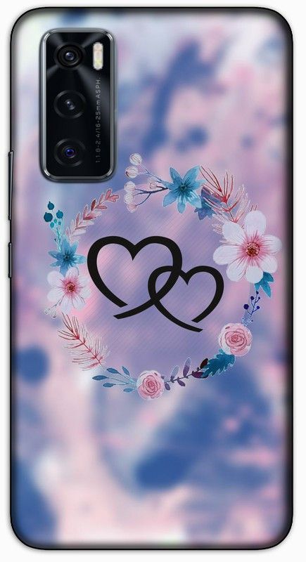 CROKIAN Back Cover for ViVO V20 SE sky blue heart Back Cover  (Multicolor, Hard Case, Pack of: 1)