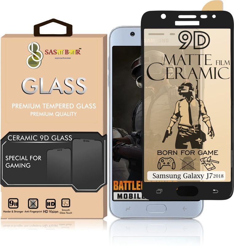 Sasta Bazar Edge To Edge Screen Guard for Samsung Galaxy J7 (2018) Matte Ceramic 9D Flexible Unbreakable  (Pack of 1)