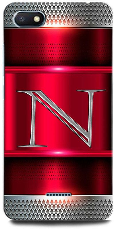 INTELLIZE Back Cover for Redmi 6A M1805C3DI N, N LETTER, N DESIGN, N ALPHABET, N NAME  (Multicolor, Hard Case, Pack of: 1)
