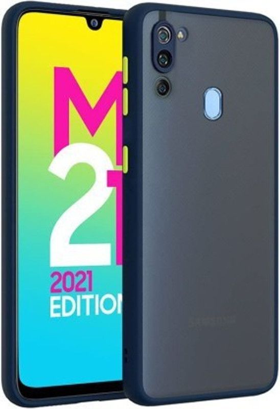 Asprint Back Cover for Samsung Galaxy M21 2021 Edition  (Blue, Camera Bump Protector, Pack of: 1)