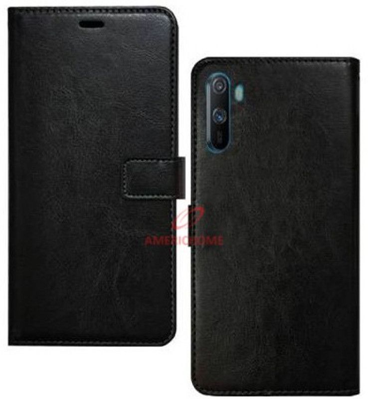 AmericHome Flip Cover for Realme C3, Model RMX2027  (Black, Grip Case, Pack of: 1)