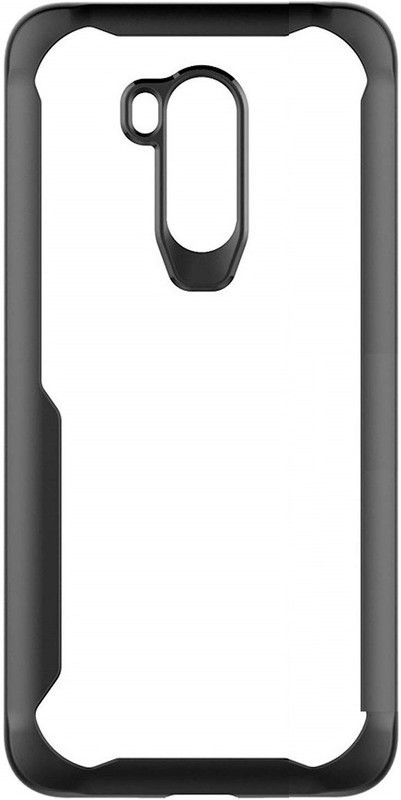 CELLCAMPUS Pouch for POCO M2, Redmi 9 Prime  (Transparent, Black, Grip Case, Pack of: 1)