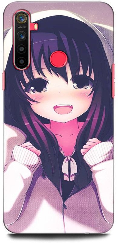 ORBIQE Back Cover for Realme 5i RMX2030 GIRL, WOMEN ARTWORK, ANIME, PRETTY, BEUTY  (Multicolor, Hard Case, Pack of: 1)