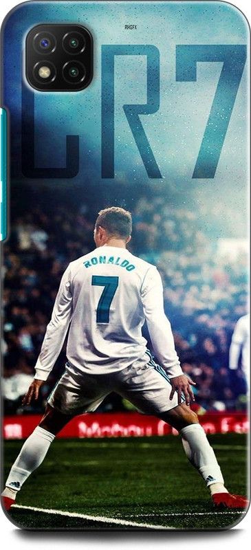 KEYCENT Back Cover for POCO C3 CRISTIANO RONALDO, CR-7, REAL MADRID, FOOTBALL, SPORTS  (Multicolor, Pack of: 1)