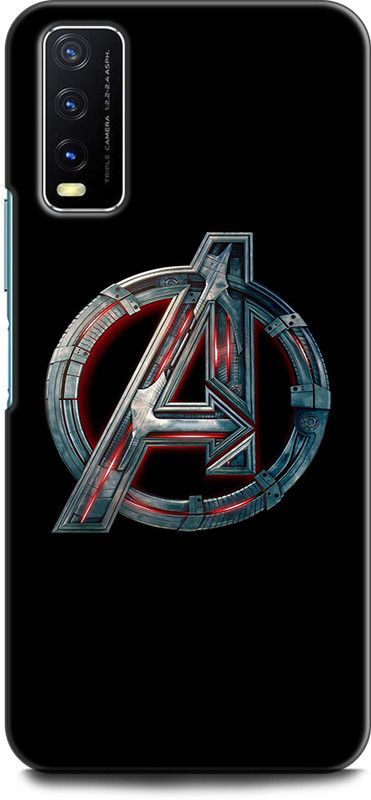Dronk Back Cover for Vivo Y20, V2029 AVENGER, AVENGERS LOGO, AVENGERS SIGN, MARVEL, COMIC  (Multicolor, Dual Protection, Pack of: 1)