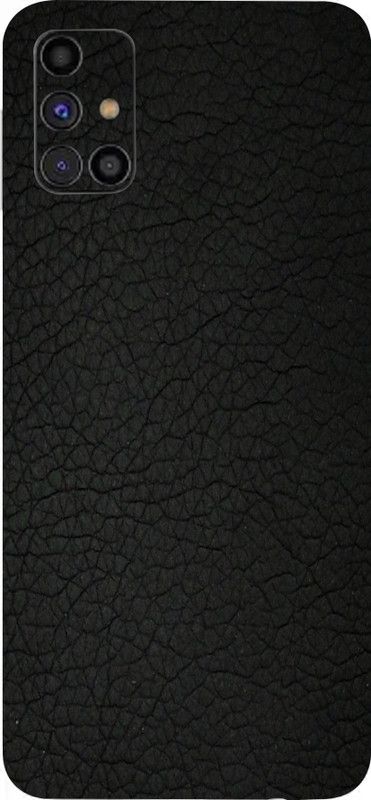 mtool SAMSUNG Galaxy M31s, samsung galaxy m31s Mobile Skin  (Ultra Super Black Leather Skin With High Gloss Finish).)
