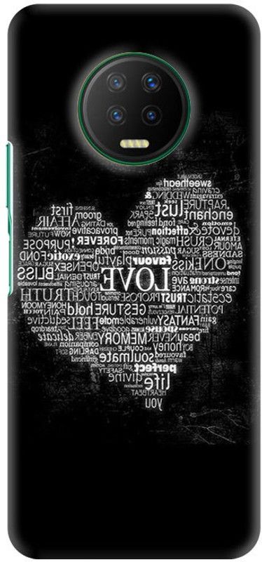 PNBEE Back Cover for Infinix Note 7, X690B, X690 - Love n Heart Print  (Multicolor, Hard Case, Pack of: 1)