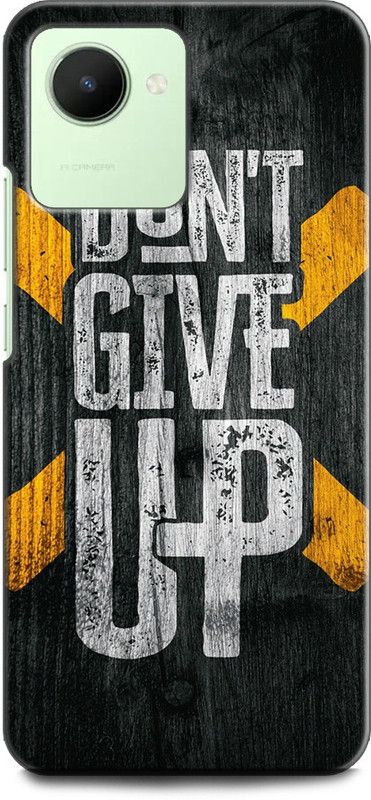 WallCraft Back Cover for Realme C30s, RMX3690 DON'T GIVE UP, MOTIVATION, INSPIRATION, POSITIVE  (Multicolor, Dual Protection, Pack of: 1)