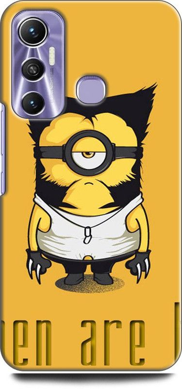INDICRAFT Back Cover for Infinix Hot 11 MINIONS, COMIC, CARTOON, FUNNY,  (Multicolor, Shock Proof)