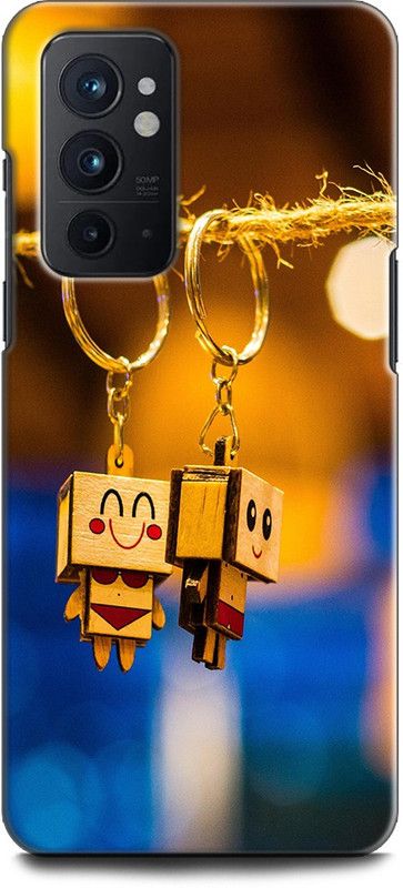 WallCraft Back Cover for OnePlus 9RT 5G CUTE KEYCHAIN, LOVE, FOREVER, COUPLES, CUTE  (Multicolor, Dual Protection, Pack of: 1)
