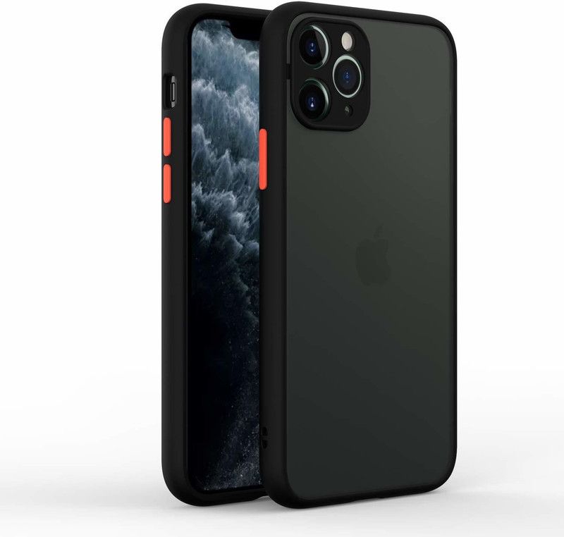 mamani Back Cover for i-Phone 11 (Black)  (Black, Camera Bump Protector, Silicon, Pack of: 1)