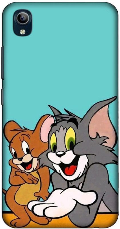 CROKIAN Back Cover for Vivo 1820 Tom And Jerry Back Cover  (Blue, Hard Case, Pack of: 1)