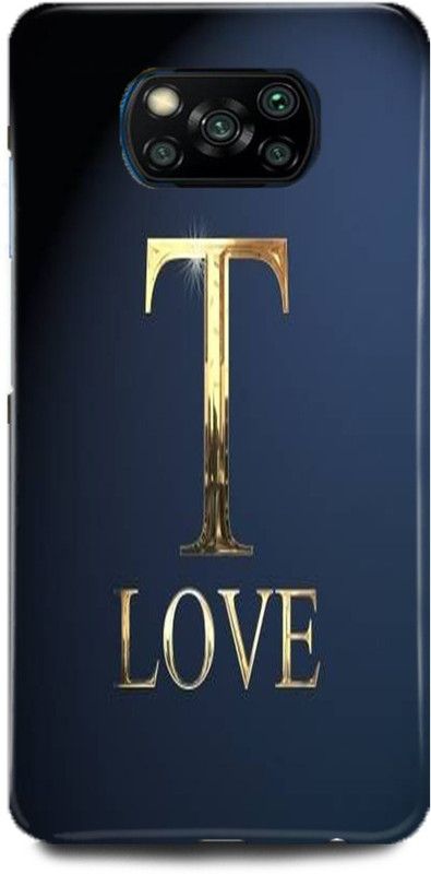 MP ARIES MOBILE COVER Back Cover for POCO X3 PRO, T LETTER T ALPHABET T LOVE T NAME  (Multicolor, Hard Case, Pack of: 1)