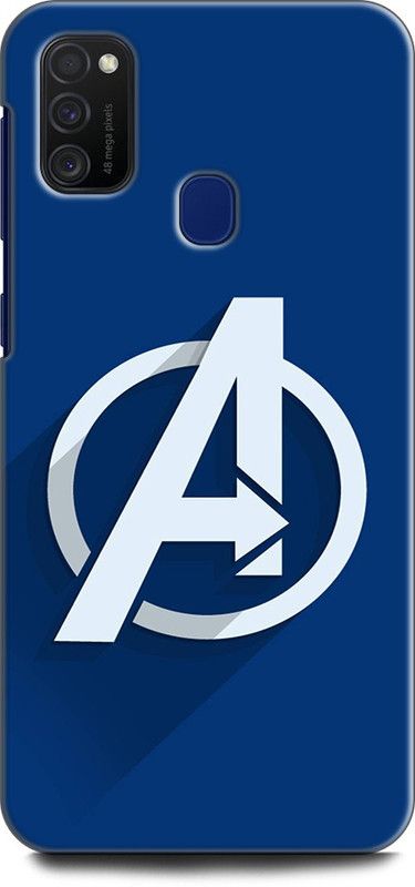 Afterglow Back Cover for SAMSUNG Galaxy M21 AVENGERS LOGO, AVENGERS SIGN, MARVEL, AVENGER, COMIC  (Multicolor, Shock Proof, Pack of: 1)